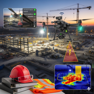 Discover how drones are Transforming Construction Site Safety with smarter inspections, hazard detection, and compliance documentation.