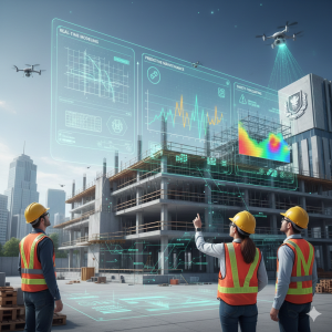 Digital Twin Technology in government construction projects enables real-time modeling, predictive maintenance, and safety forecasting.