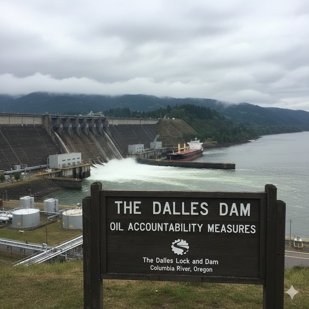 THE DALLES DAM OIL ACCOUNTABILITY MEASURES The Dalles Lock and Dam | Columbia River, Oregon