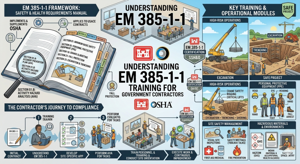 Understanding EM 385-1-1 Training for Government Contractors