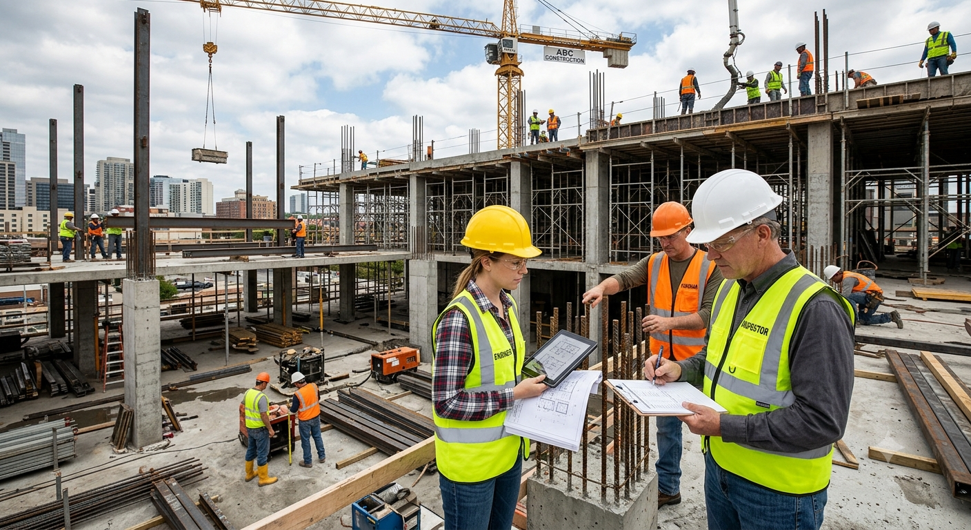 CEI field team documenting construction progress